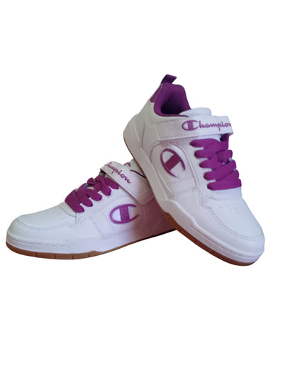 Zapatillas Champion Arena Power Lo | Blanco & Púrpura
