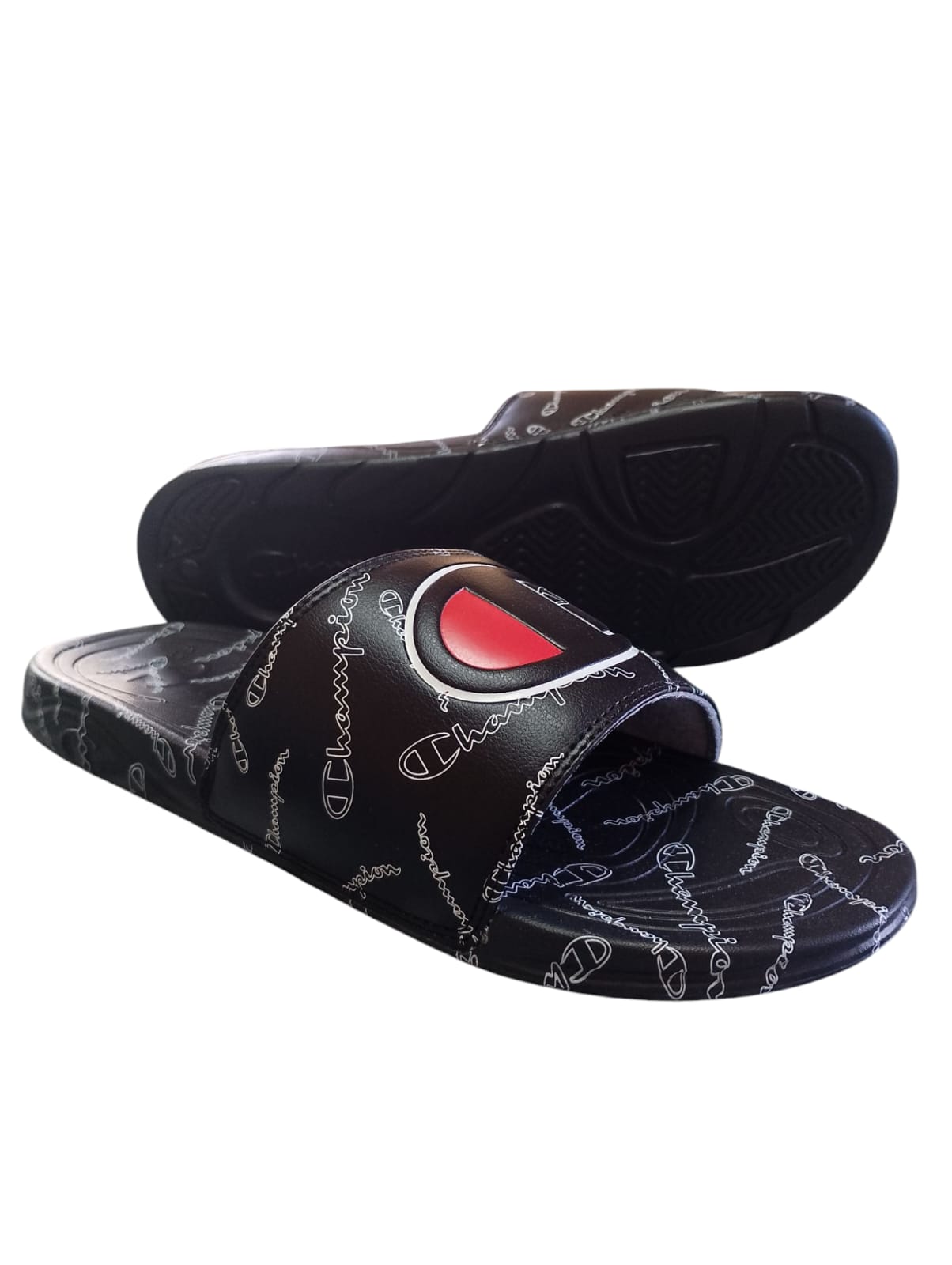 Sandalias Champion Mega Outline Aop | Negro
