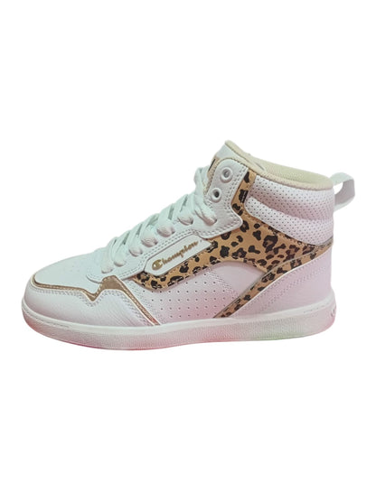Zapatilla Champion Lore Hi | Blanco & Animal Print