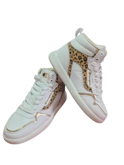 Zapatilla Champion Lore Hi | Blanco & Animal Print