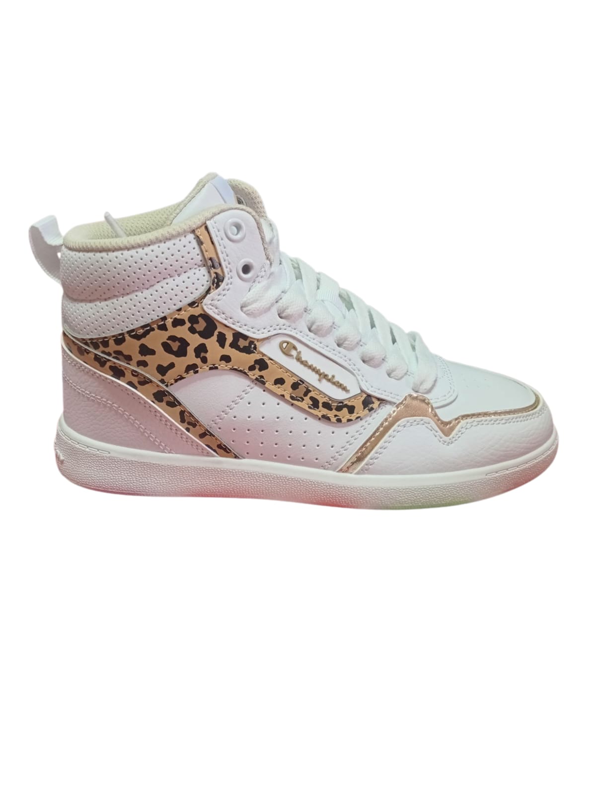 Zapatilla Champion Lore Hi | Blanco & Animal Print
