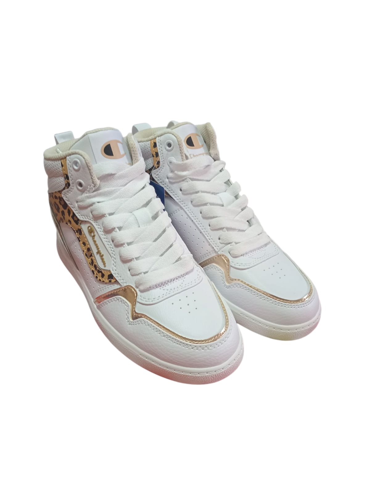 Zapatilla Champion Lore Hi | Blanco & Animal Print