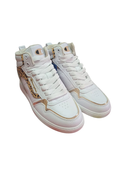 Zapatilla Champion Lore Hi | Blanco & Animal Print