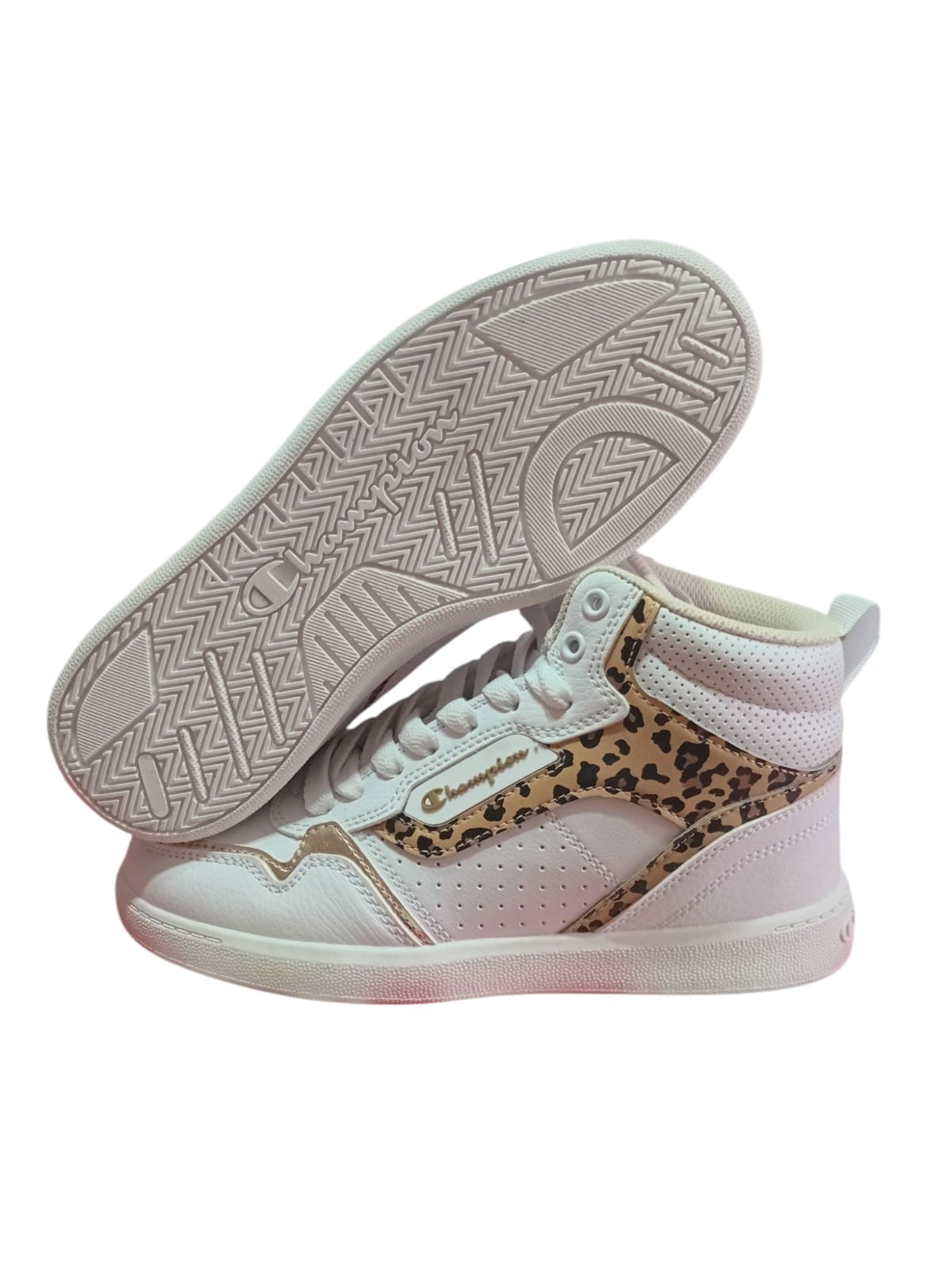 Zapatilla Champion Lore Hi | Blanco & Animal Print