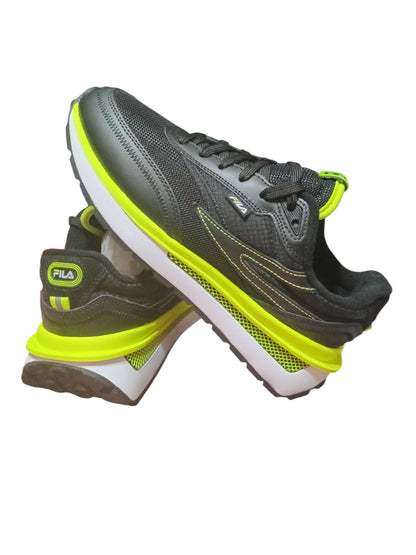 Zapatillas Fila Renno | Negro y Amarillo