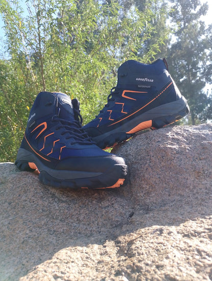 Botines Goodyear Fabian Water-Proof | Azul y Naranjo