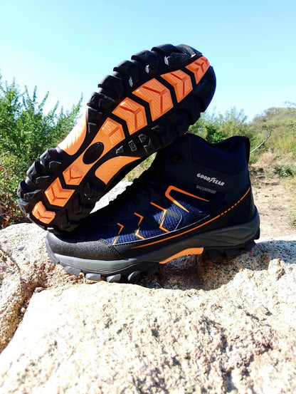 Botines Goodyear Fabian Water-Proof | Azul y Naranjo