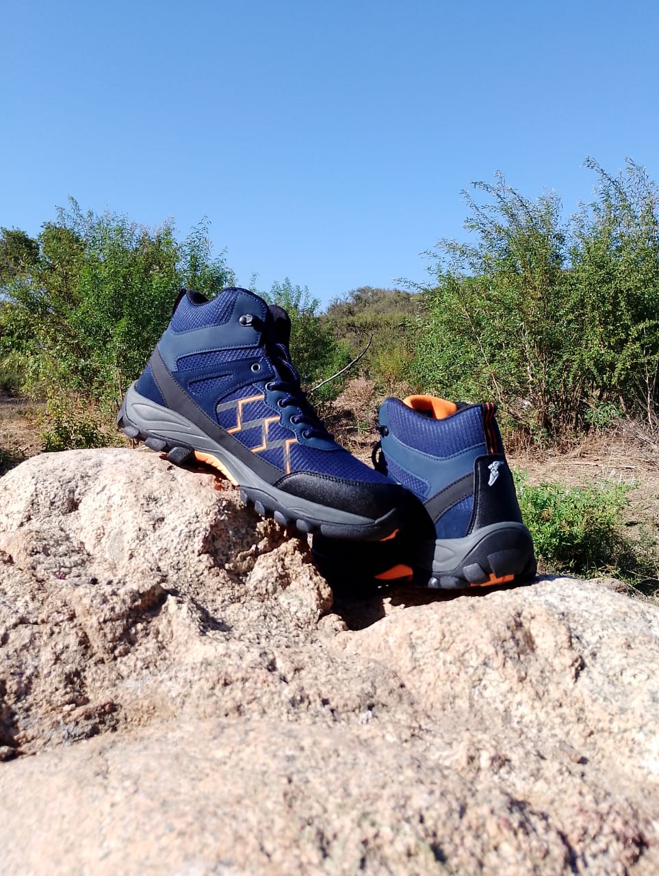 Botines Goodyear Fabian Water-Proof | Azul y Naranjo